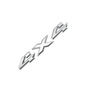 Емблема напис 4х4 для Jeep хром 148х25мм метал (на скотчі) 95567 фото