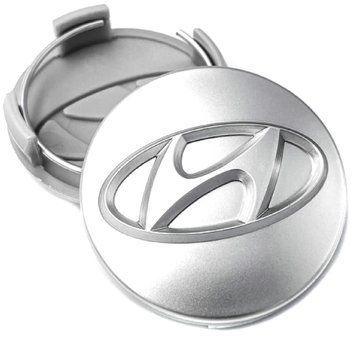 Колпачки ступицы на литые диски Hyundai 60 / 57 мм 1 шт Серые XD001 91287 фото