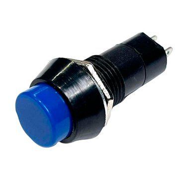 Кнопка Переключатель Без фиксации 12V (On/Off) 2 Контакта 39 мм Синяя №311 66024 фото