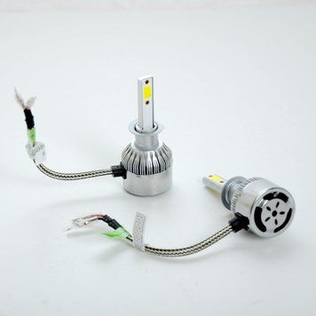 LED лампи автомобільні H1 радіатор+кулер 3800Lm C6L/COB/36W/5000K/IP65/9-32V 2шт 57182 фото