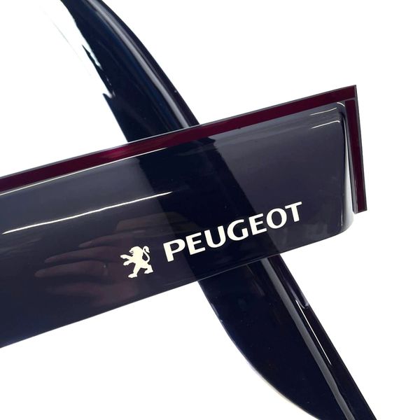 Дефлекторы окон ветровики для Peugeot Traveller 2017- Скотч 3M Voron Glass VP11517 фото