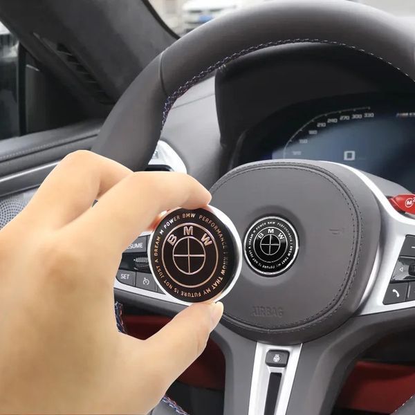 Емблема керма Bmw 45мм Чорна з написом "I KNOW THAT MY FUTURE IS NOT JUST A DREAM" OEM 51148132375 90340 фото