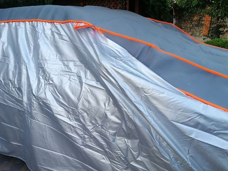Тент автомобильный для джипа / минивена Milex Polyester / M 440x185x145 см / карманы под зеркала 57136 фото
