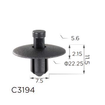 Кліпса Volkswagen, Audi, Nissan, Honda, Mazda, Mitsubishi, Suzuki (WHT004994, 11575) (C3194) 74022 фото