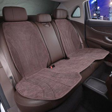 Накидка на задні сидіння Алькантара Maybach Додаткова вентиляція Коричневі 1 шт 96505 фото