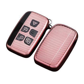 Чехол ключа Land Rover Розовый (5 кнопок) TPU 95965 фото