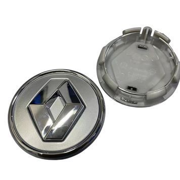 Колпак колеса Renault фон серебро логотип серебро 57 мм пластик 1 шт OEM 8200043899 (колпачок) 94754 фото