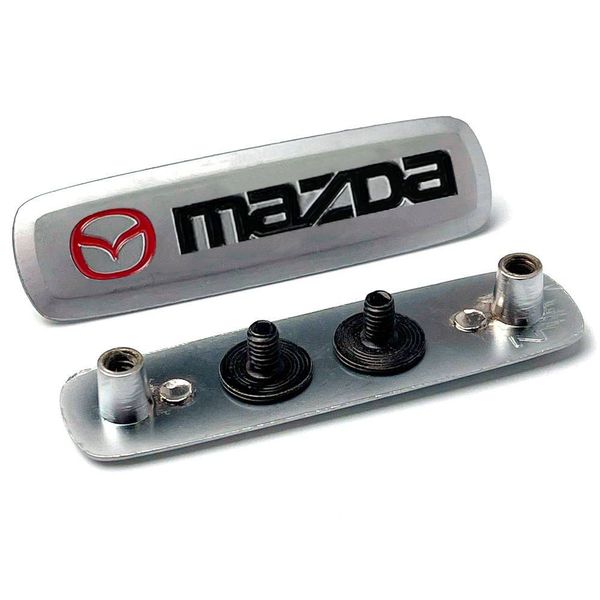 Емблема шильдик Mazda для автомобільних килимків Алюміній 1 шт 62259 фото