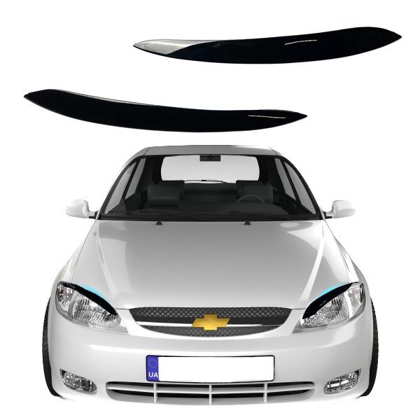 Реснички фар для Chevrolet Lacetti 2003-2014 Хечбек 2 шт Voron Glass RC10001 фото