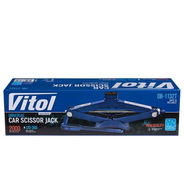 Домкрат механический ромбовидный Vitol 2 т (ST-113 / ДВ-1132T) 25384 фото