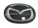 Эмблема решетки Mazda 3 (2010-2011г) черная Хром 141х111 мм под стеклом (на направляющих) 95886 фото 5