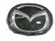 Эмблема решетки Mazda 3 (2010-2011г) черная Хром 141х111 мм под стеклом (на направляющих) 95886 фото 4