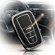 Чохол ключа Toyota чорний+хромована окантовка (3 кнопки) TPU 96079 фото 2