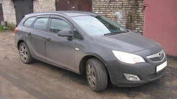 Дефлектори вікон вітровики для OPEL Astra J Sports Tourer 2010 O12410 фото