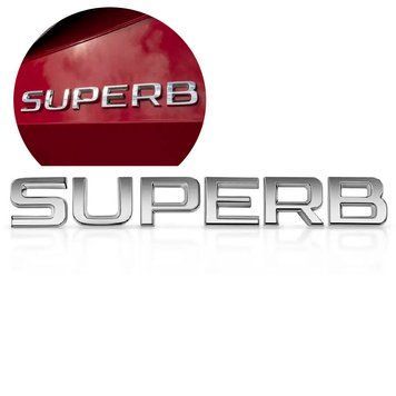 Емблема напис Superb скотч 3М 175 x 20 мм Польща 56513 фото