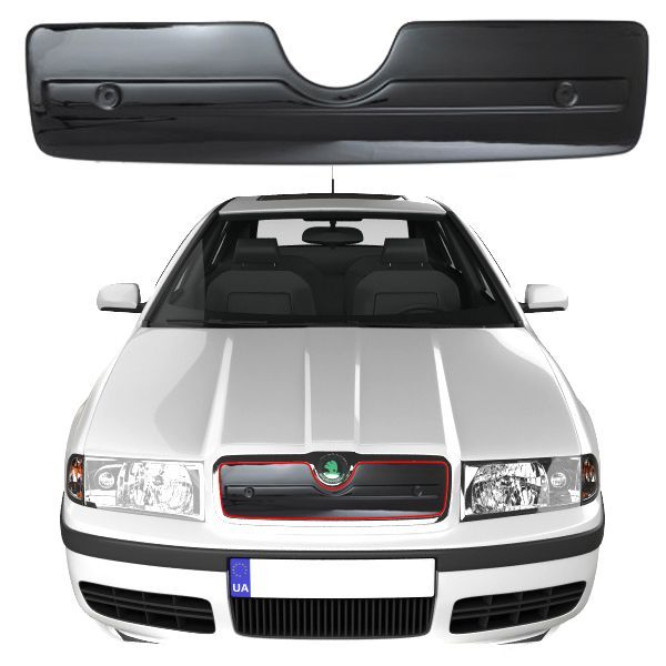 Зимова накладка на радіаторні решітку Skoda Octavia Tour 2000-2012 Глянець 46022 фото