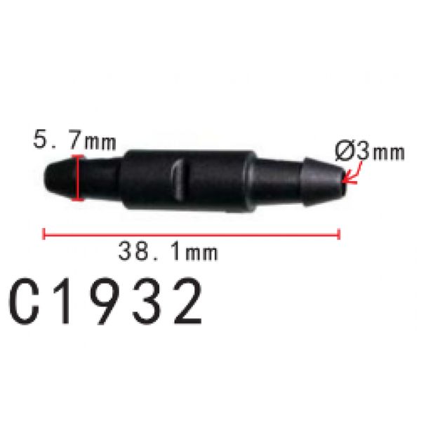 Соединитель для трубок d5.7мм Ford (C1932) 68174 фото