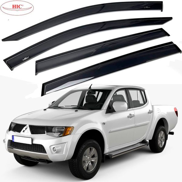 Дефлектори вікон вітровики HIC для Mitsubishi L 200 2006-2015 Оригінал (MI34) MI34 фото