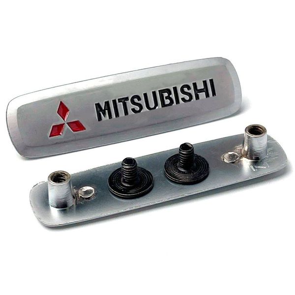 Эмблема шильдик Mitsubishi для автомобильных ковриков Алюминий 1 шт 62260 фото