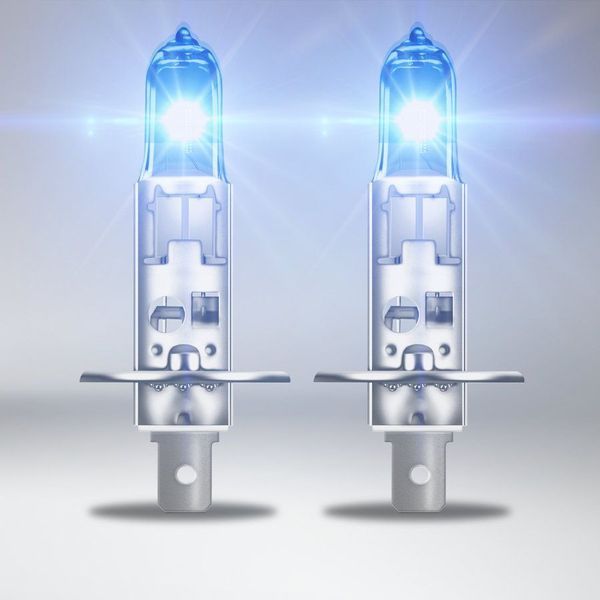 Автолампа галогенна Osram Cool Blue Intense +100% 12V H1 55W 5000K 2 шт Оригінал (64150 CBN-BOX) 59629 фото
