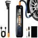 Автомобільний компресор Бездротовий Force PLUS Повербанк 12V 6000 mAh 10Атм 4-режиму LED USB 5V-2.4A (EL100 015) 87033 фото 1