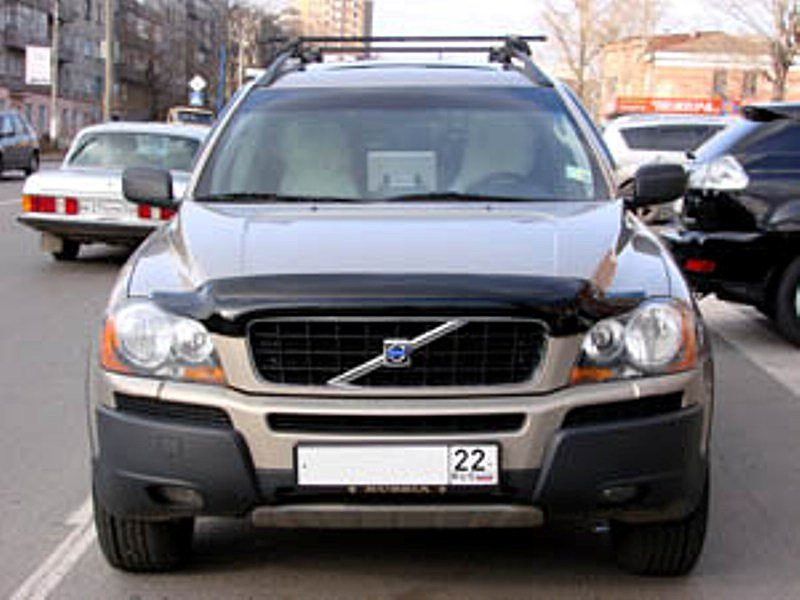 Дефлектор капота мухобойка Volvo XC90 2003- 7157 фото