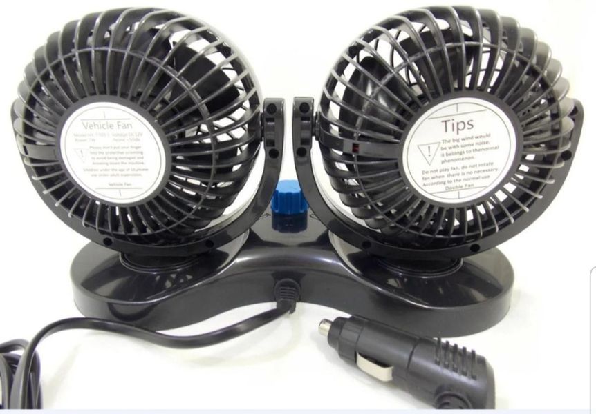 Автомобільний вентилятор Mitchell 12V на підставці два режими (HX-303) 44370 фото
