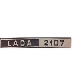 Эмблема для надпись Lada 2107 / на багажник / 3 пукли / серый матовый 33362 фото