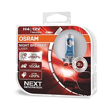 Автолампа галогенная Osram Night Breaker Laser +150% 12V H4 60/55W 2 шт (64193 NL-ВОХ) 00000053081 фото