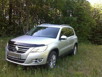 Дефлектор капоту мухобійка Volkswagen TIGUAN 2008- 2806 фото
