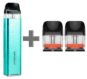 Багаторазовий Pod-Набір Vaporesso Xros 3 Mini 1000mAh 2 мл (Картриджів 0.8 ОМ 3 шт) Aqua Green Бірюзовий 66719 фото