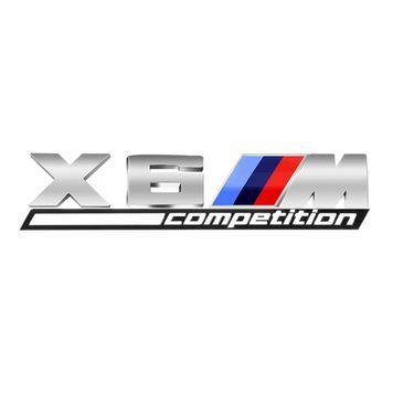 Эмблема надпись X6M competition для Bmw Хром пластик (на скотче) 95772 фото