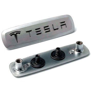 Емблема шильдик TESLA для автомобільних килимків Алюміній 1 шт 81139 фото