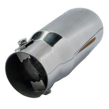 Насадка на глушник Elegant Кругла Коса &Oslash; 51х145 мм Хром (EL 106 030) 58952 фото