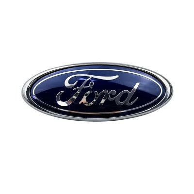 Передня емблема Ford Transit 2006-2014 230х90 мм пластик на скотчі 3 напрямні (4562194, 4L34‑15402A16‑AC, CL34‑8B262‑BA, 2112336) 96025 фото