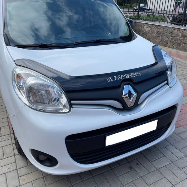 Дефлектор капота мухобійка Renault Kangoo II 2013- Рестайлінг Voron Glass MR10713 фото