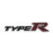 Емблема напис typeR для Honda Чорна+Червона 148х32мм метал (на скотчі) 90593 фото