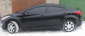 Дефлектори вікон вітровики для Hyundai Elantra седан 2011 H22911 фото
