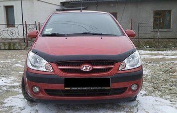 Дефлектор капоту мухобійка для Hyundai Getz 06- 7485 фото