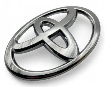 Емблема керма Toyota Хром 65х45 мм на скотчі. 88428 фото