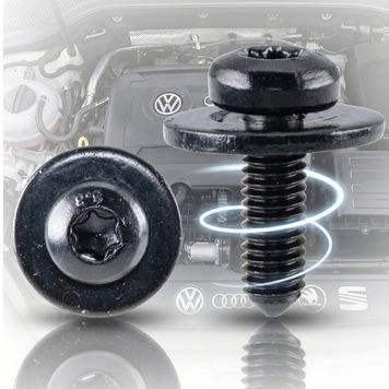 Гвинт з шайбою Volkswagen, Audi, Skoda, Seat M6 (OEM: N90683309, 19300) (H2289) 73698 фото