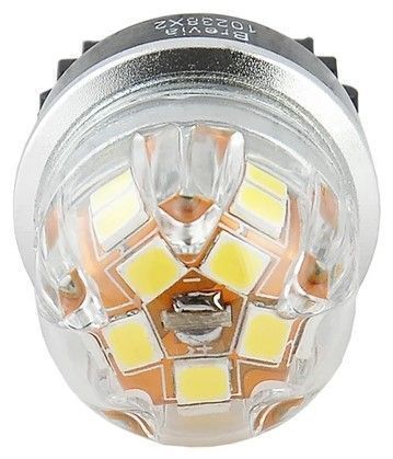 LED автолампа Brevia Spower 12/24V P27W 330Lm 15x2835SMD 6000K CANbus W2,5x16d 2 шт (10238X2) 10238X2 фото