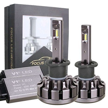 LED лампи автомобільні Focus Beam H1 вентилятор 3400Lm V 1+ / CREE / 35W / 6000K / IP68 / 12-24V 2шт 45592 фото