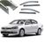 Дефлектори вікон вітровики Benke для Volkswagen Passat B6 / B7 Седан Europe Хром Молдинг Із Нержавіючої Сталі 3D 53688 фото