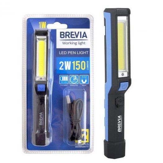 Ліхтар перенесення для СТО Brevia Led 2W COB 150 lm 900mAh (11220) 58129 фото