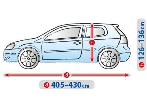 Тент автомобільний для Хечбека / Універсалу Kegel-Blazusiak L1 405-430 х 148-136 см Basic Garage (5-3956-241-3021) 61102 фото