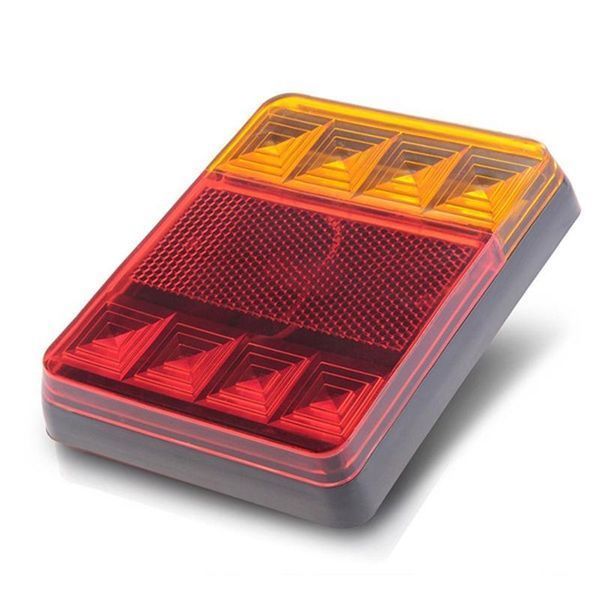 Задній ліхтар LED квадратний 12-24V 12,5х10 см 2 шт. SQ-0010 62057 фото