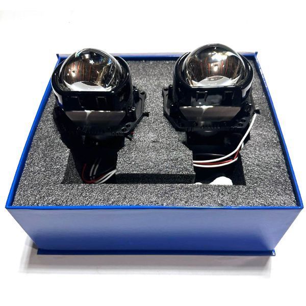 Автомобільні BI-LED лінзи D3" дюйма D76 мм A6 55 / 65Вт 5500К 2 шт 94962 фото
