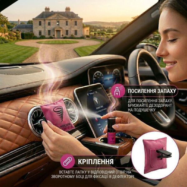 Ароматизатор автомобільний Hurricane Pink Standart Limited (В комплекті Спрей 10 мл) 101201 фото