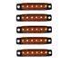 Габарит LED прямокутний 100х10 мм / 12/24V / 6 діодів / Помаранчевий 1 шт (MRT 104 K 010) 50300 фото 3